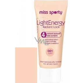 Miss Sporty Light Energy make-up, ktorý prežiari 001 pre normálnu - suchú pleť