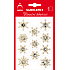 Arch Holografické dekoračné samolepky vianočný s glitrami 708-GG strieborno-zlaté 8,5 x 12,5 cm