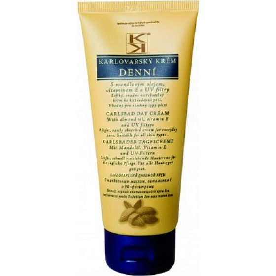 Karlovarský krém s mandľovým olejom, vitamínom E a UV filtrydenní 80 ml