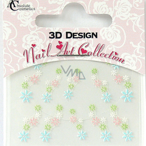 Absolute Cosmetics Nail Art 3D nálepky na nechty 24911 1 aršík