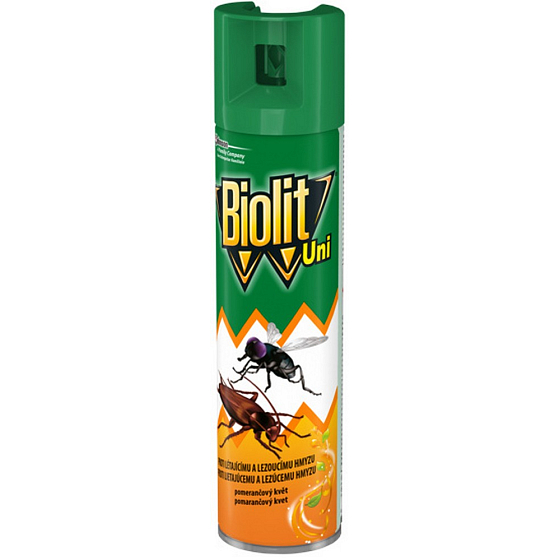Biolit Uni proti lietajúcemu a lezúcemu hmyzu s vôňou pomaranča sprej 400 ml