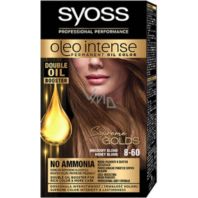 Syoss Oleo Intense Color farba na vlasy bez amoniaku 8-60 Medovo plavý