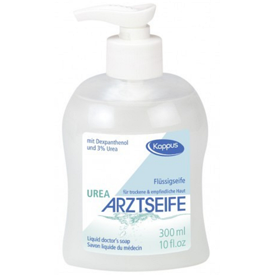 Kappus Urea lekárske tekuté mydlo bez parfumácie a farbív pre alergickú pokožku 300 ml