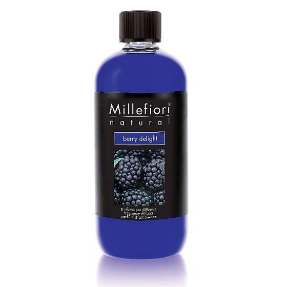 Millefiori Milano Natural Berry Delight - Ovocné potešenie Delight Náplň difuzéra pre vonná steblá 250 ml