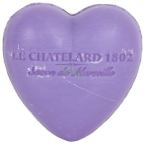 Le Chatelard 1802 Fialka a Černice prírodné mydlo v tvare srdca 25 g