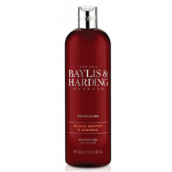 Baylis & Harding Men Čierne korenie a Ženšen sprchový gél pre mužov 500 ml