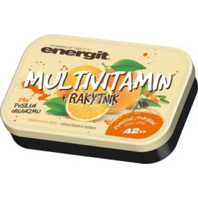 Energit Multivitamín Pomaranč vitamínové tablety pre posilnenie organizmu 42 tabliet