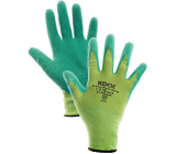 Kixx Groovy Green pracovné nylonové rukavice s latexovým povrchom, veľkosť 8, GD900320