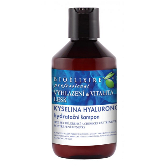 Bioelixire Kyselina hyalurónová hydratačný šampón na vlasy suché, lámavé 300 ml
