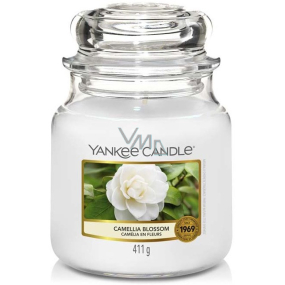 Yankee Candle Camellia Blossom - Kamélia vonná sviečka Classic stredné sklo 411 g