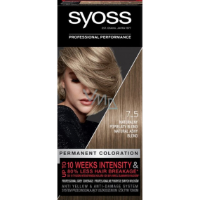 Syoss Professional barva na vlasy 7-5 Přirozený popelavě plavý