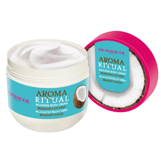Dermacol Aroma Ritual Brazilian Coconut - Brazílsky kokosový relaxačný telový krém 300 ml