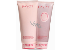 Payot Rituel Douceur Creme Nourrissante výživný a rozjasňujúci telový krém s ružovým kremeňom 200 ml + Granité Exfoliante Corps dvojitý telový peeling s ružovým kremeňom 200 ml, Promo duo set 2023