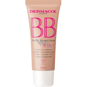 Dermacol BB Beauty Balance Cream 8v1 Tónovaný hydratačný krém 03 Shell 30 ml