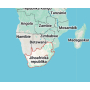 Charm Striebro 925 Juhoafrická republika vlajka - hojdajúca sa mapa, prívesok na náramok cestovanie