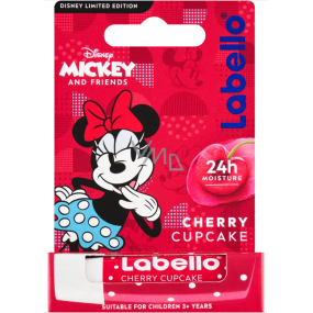 Labello Cherry Cupcake Minnie Disney balzam na pery pre deti 4,8 g, vek 3+