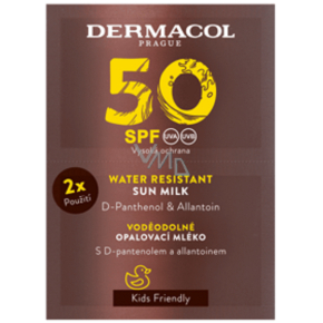 Dermacol Sun SPF50 vodoodolné mlieko na opaľovanie 2 x 15 ml