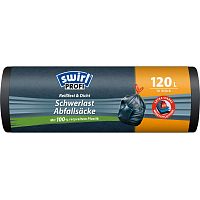 Swirl Profi vrecia na ťažký odpad 120 l, 36 µ, 75 × 95 cm, 12 ks