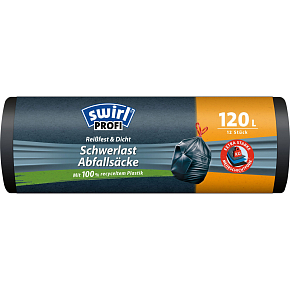 Swirl Profi vrecia na ťažký odpad 120 l, 36 µ, 75 × 95 cm, 12 ks
