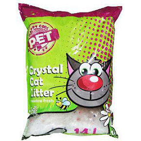 Silica Happy Cool Pet Meadow Fresh silikonové stelivo s vôňou, 14 l