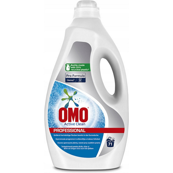 Omo Professional Active Clean univerzálny prací gél 71 dávok, 5 l