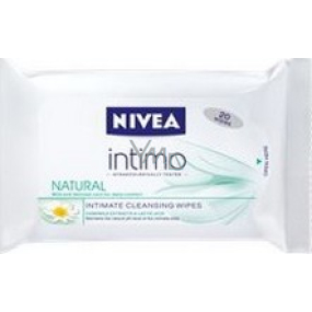 Nivea Intimo Natural obrúsky na intímnu hygienu 20 kusov