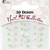 Absolute Cosmetics Nail Art 3D nálepky na nechty 1 aršík