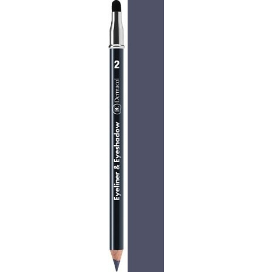 Dermacol Eyeliner & Eye Shadow 2v1 kajalová ceruzka a očné tiene 02 1,6 g