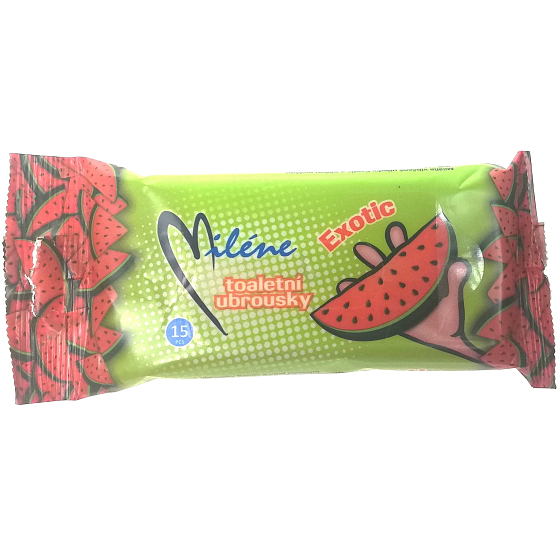 Miléne Exotic toaletné vlhčené obrúsky 15 kusov