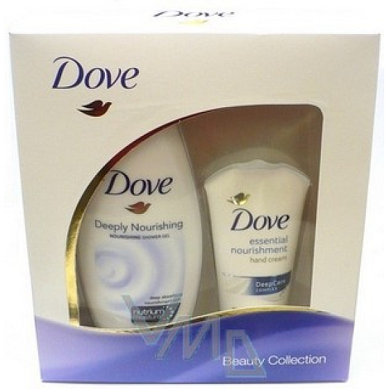 Dove Original sprchový gél 250 ml + hydratačný krém na ruky 75 ml, kozmetická sada