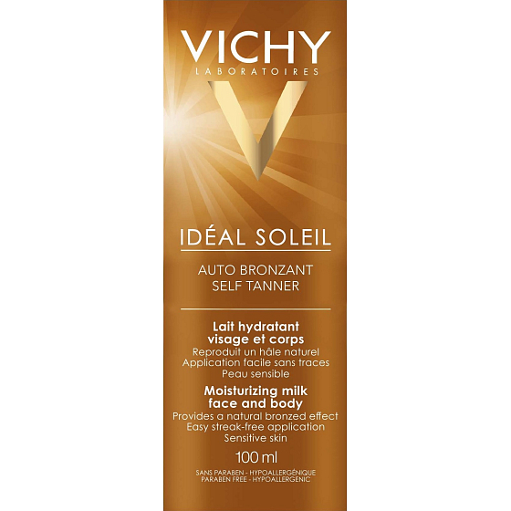 Vichy Capital Soleil Hydratačné samoopaľovacie mlieko na tvár a telo 100 ml