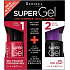 Rimmel London Super Gél by Kate lak na nechty 024 Red Ginger 12 ml + Super Gel Top Coat krycí lak na nechty 001 Transparent 12 ml, duopack