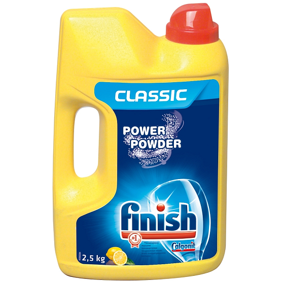 Calgonit Finish Power Powder Lemon prášok do umývačky 2,5 kg