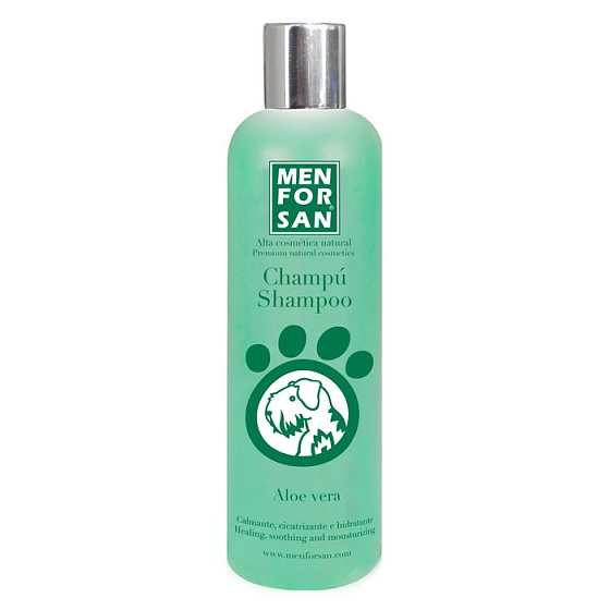 MenForSan Aloe Vera prírodné upokojujúci, hojivý šampón pre psy 300 ml