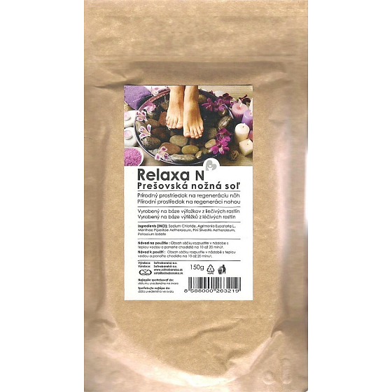 Prešovská Relaxa N soľ na nohy 150 g
