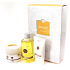 Adria Spa Citron & Slamienka regeneračný sprchový gél 50 ml + soľ do kúpeľa + telové mlieko, Cestovná mini sada