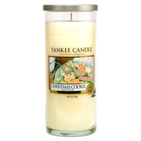 Yankee Candle Christmas Cookie - Sladké pečivo décor vonná sviečka veľký valec sklo 75 mm 566 g