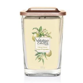 Yankee Candle Citrus Grove - Citrusový háj sójová vonná sviečka Elevation veľká sklo 2 knôty 552 g