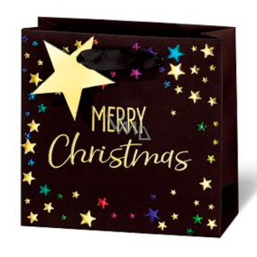 BSB Luxusná darčeková papierová taška 23 x 19 x 9 cm Vianočný Merry Christmas VDT 433-A5
