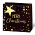 BSB Luxusná darčeková papierová taška 23 x 19 x 9 cm Vianočný Merry Christmas VDT 433-A5