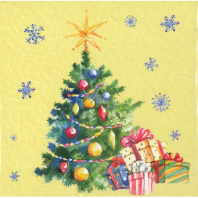 Nekupto Vianočné kartičky na darčeky Vianočný stromček 6,5 x 6,5 cm 6 kusov