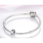 Charm Sterlingové stříbro 925 Tlapky + zirkon, korálek na náramek mazlíček
