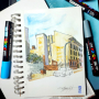 Posca Univerzálny akrylový popisovač 4,5 - 5,5 mm Svetložltý PC-7M