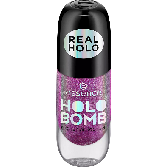 Essence Holo Bomb lak na nechty s holografickým efektom 02 Holo Moly 8 ml