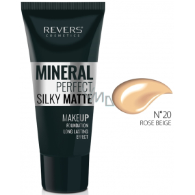 Revers Mineral Perfect Silky Matte hydratačný a zmatňujúci make-up 20 Rose Beige 30 ml