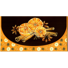 Vianočná obálka na peniaze Nekupto Oranžová so škoricou 116 x 220 mm