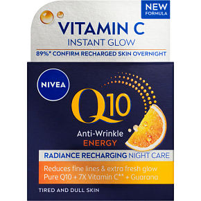 Nivea Energizujúci nočný krém proti vráskam Q10 Energy 50ml
