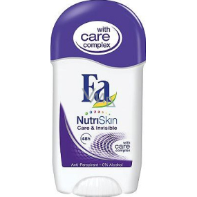 Fa NutriSkin Care & Invisible antiperspirant dezodorant stick pre ženy 50 ml