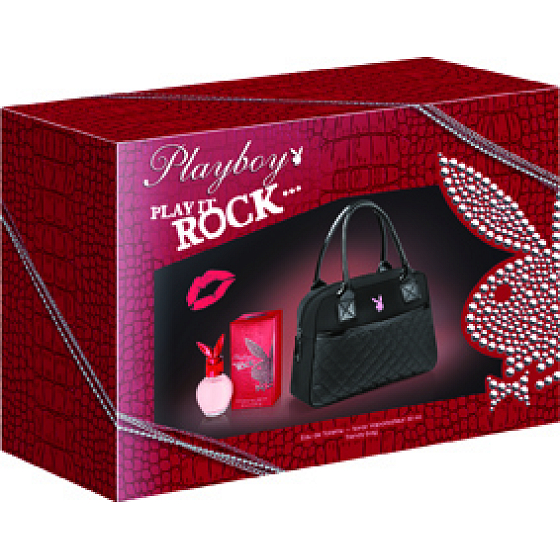 Playboy Play It Rock toaletná voda 30 ml + kabelka, darčeková sada