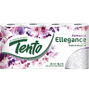 Tento Ellegance Pink Decor toaletný papier 150 útržkov 3 vrstvový 8 kusov